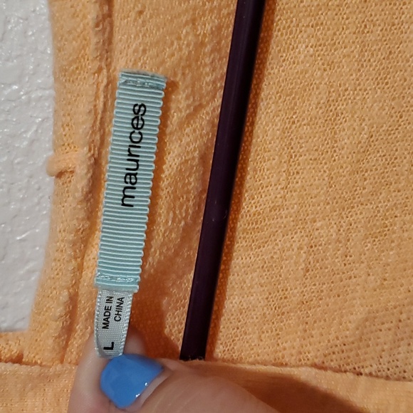 Maurice's Peach Carigan-large - Picture 4 of 5